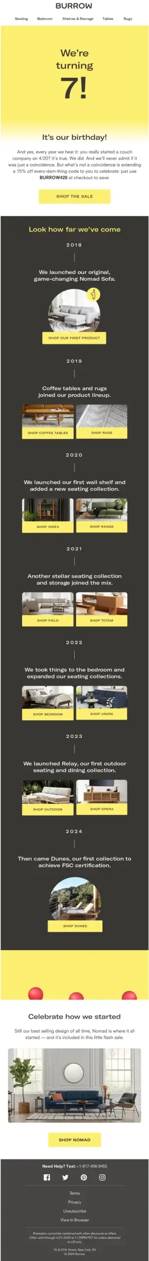 Burrow Welcome Email